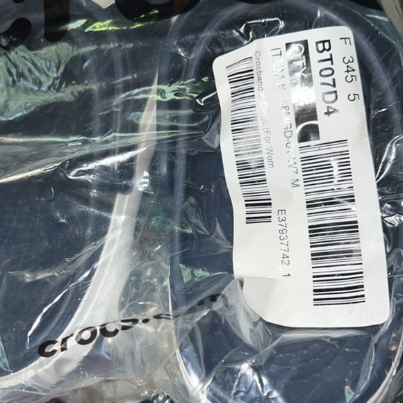 Crocs Crocband II Womens Clog Navy Blue White new w tags Classic slip on sz 7 - Picture 4 of 6